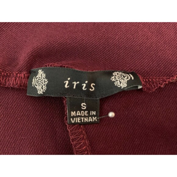 Iris Women's size S Maroon Bodycon Lace It Sideways Dress Stretch Nightclub Sexy - Picture 5 of 12